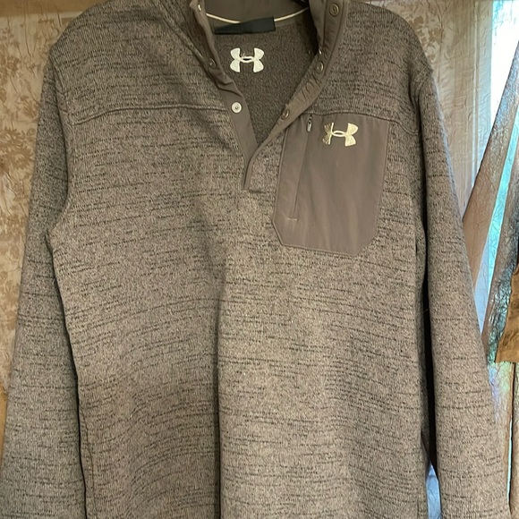 Men’s Under Armour Pullover Dark Gray and Black - Picture 1 of 1
